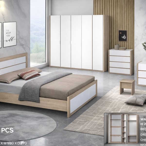 BM 312 Modern Bedroom Set – 7 Pieces