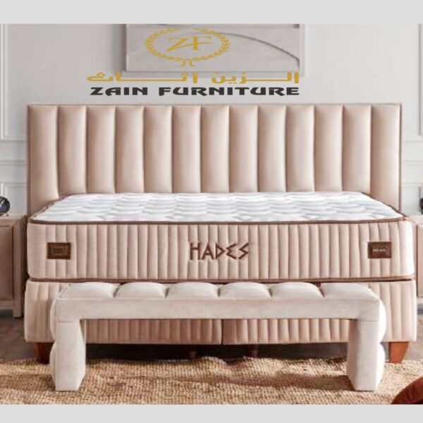Luxury Vertical Panel Upholstered Bed Set
